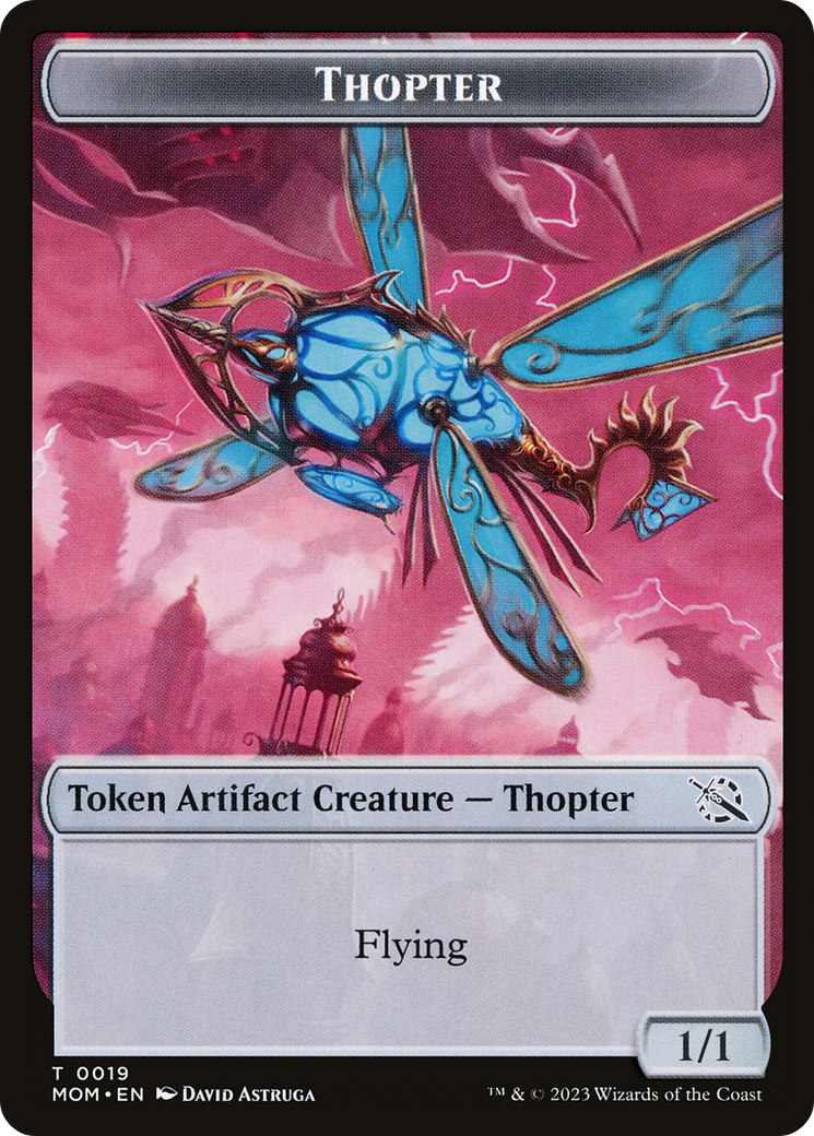 Thopter // Knight (10) Double-Sided Token [March of the Machine Tokens] | The Time Vault CA