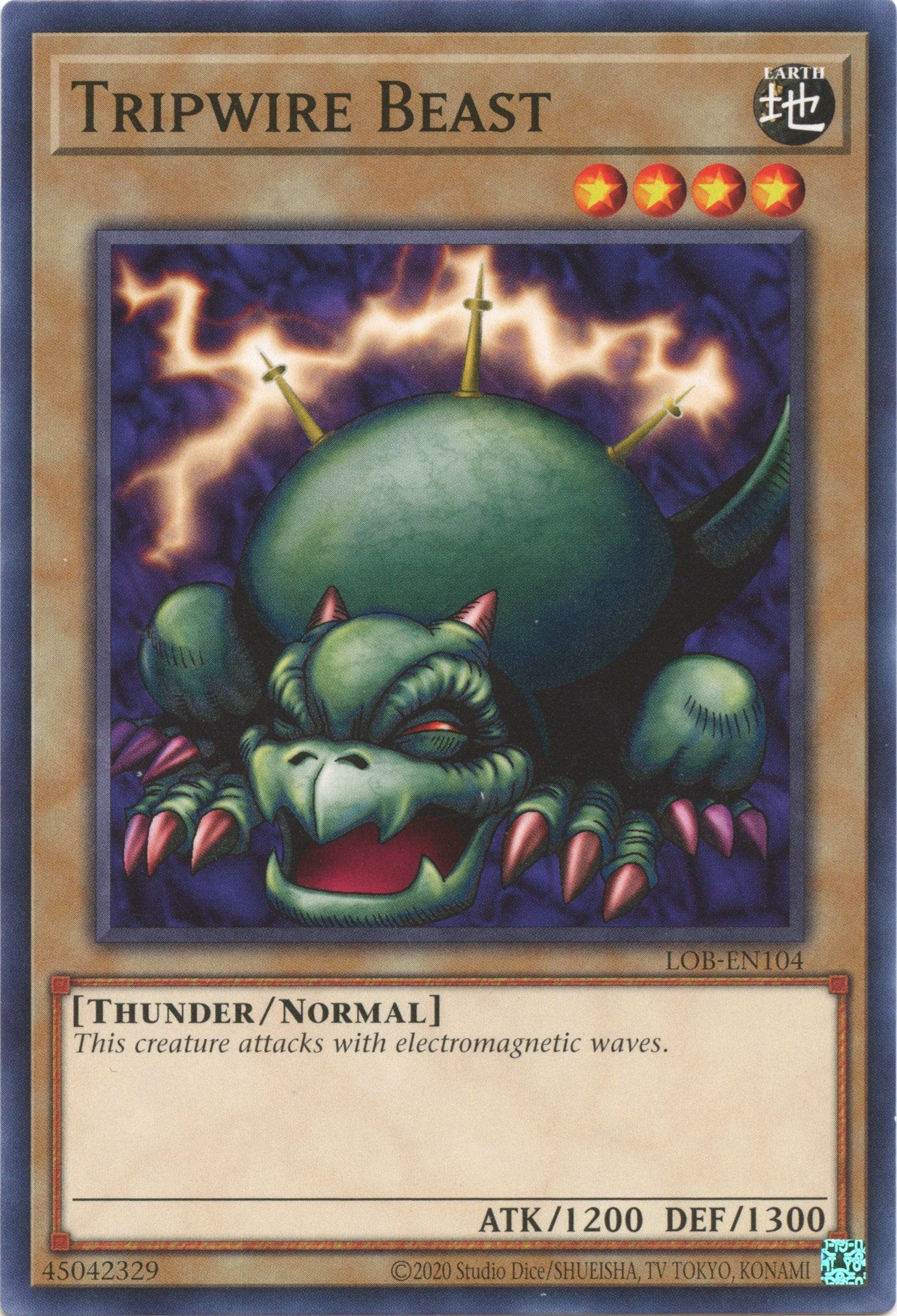 Tripwire Beast (25th Anniversary) [LOB-EN104] Common | The Time Vault CA