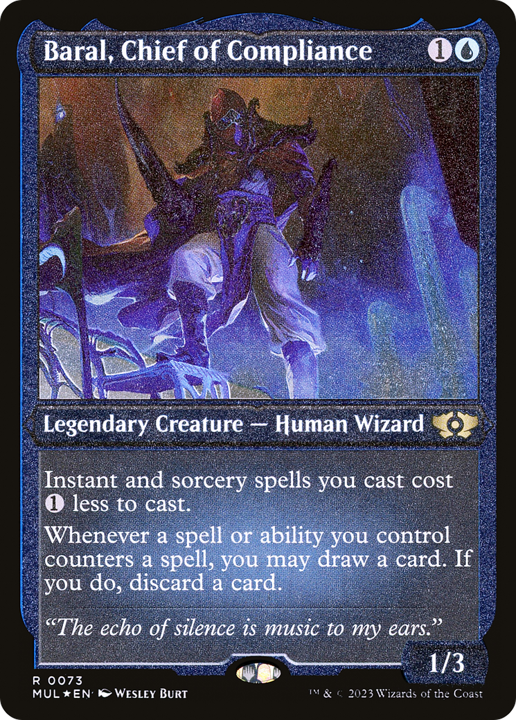 Baral, Chief of Compliance (Foil Etched) [Multiverse Legends] | The Time Vault CA