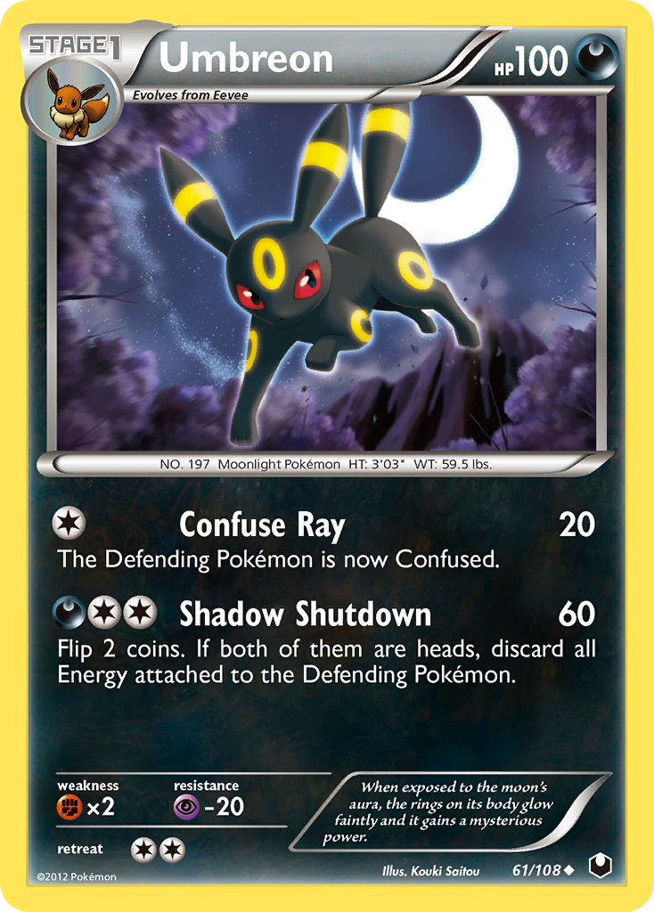 Umbreon (61/108) [Black & White: Dark Explorers] | The Time Vault CA