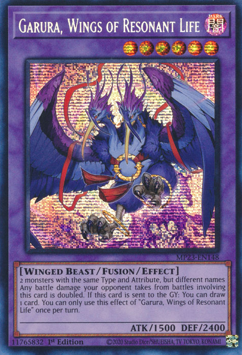 Garura, Wings of Resonant Life [MP23-EN148] Prismatic Secret Rare | The Time Vault CA