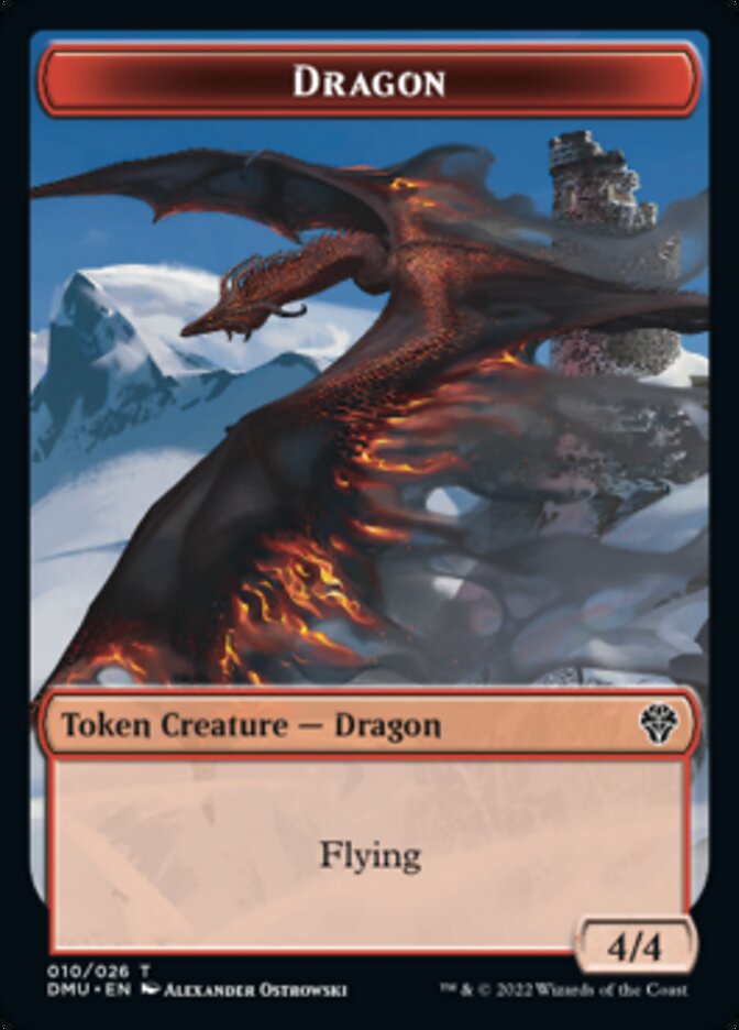 Dragon Token [Dominaria United Tokens] | The Time Vault CA