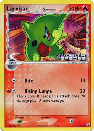 Larvitar (73/113) (Delta Species) (Stamped) [EX: Delta Species] | The Time Vault CA