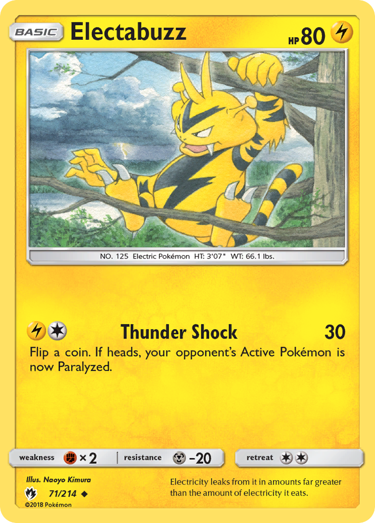 Electabuzz (71/214) [Sun & Moon: Lost Thunder] | The Time Vault CA