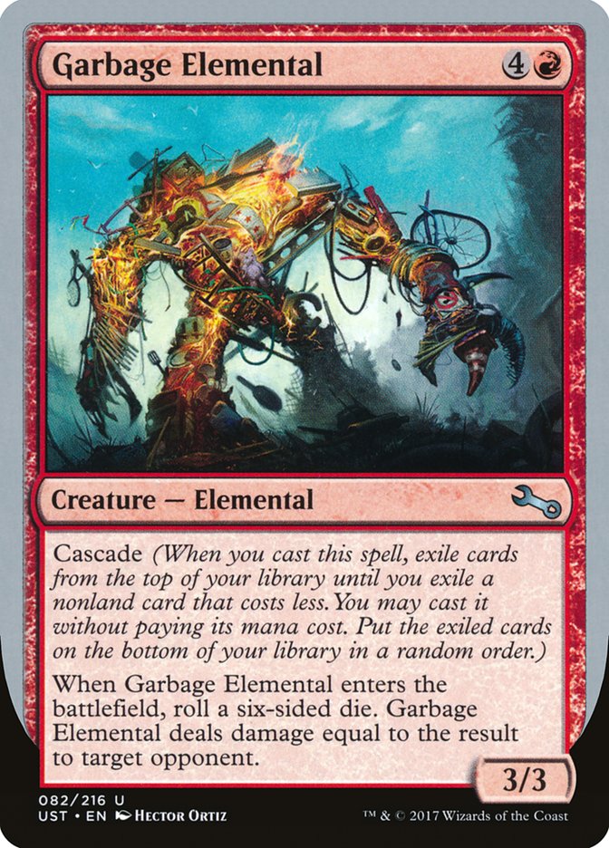 Garbage Elemental (3/3 Creature) [Unstable] | The Time Vault CA