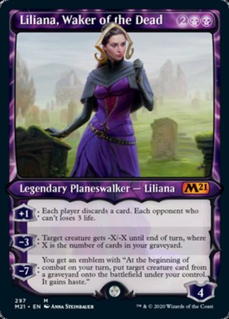 Liliana, Waker of the Dead (Showcase) [Core Set 2021] | The Time Vault CA