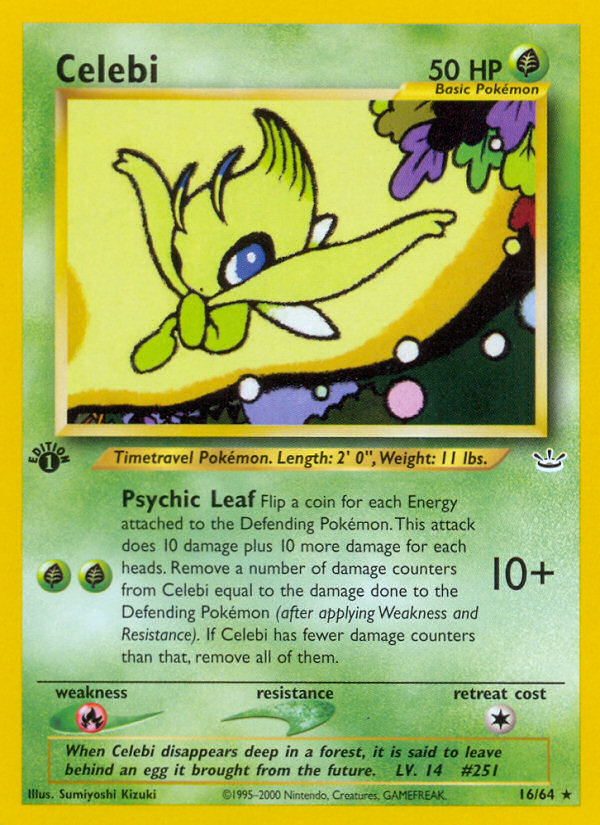 Celebi (16/64) [Neo Revelation 1st Edition] | The Time Vault CA