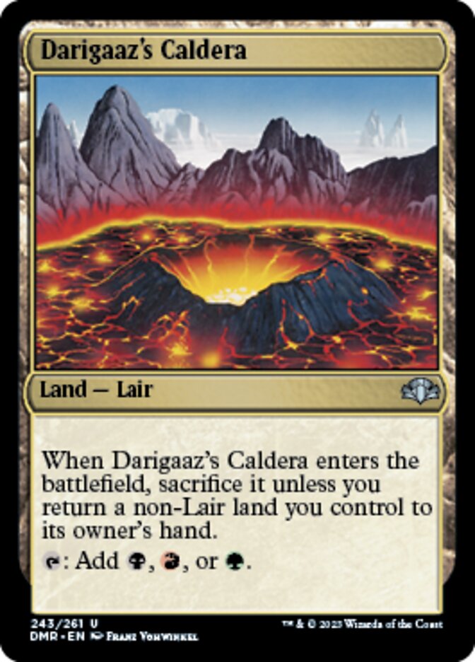 Darigaaz's Caldera [Dominaria Remastered] | The Time Vault CA