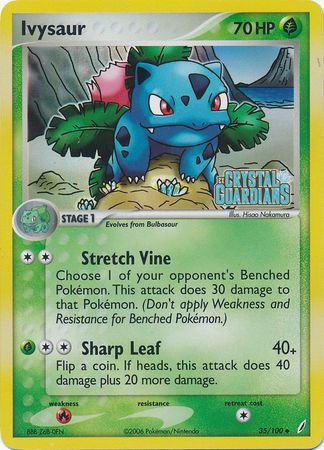 Ivysaur (35/100) (Stamped) [EX: Crystal Guardians] | The Time Vault CA