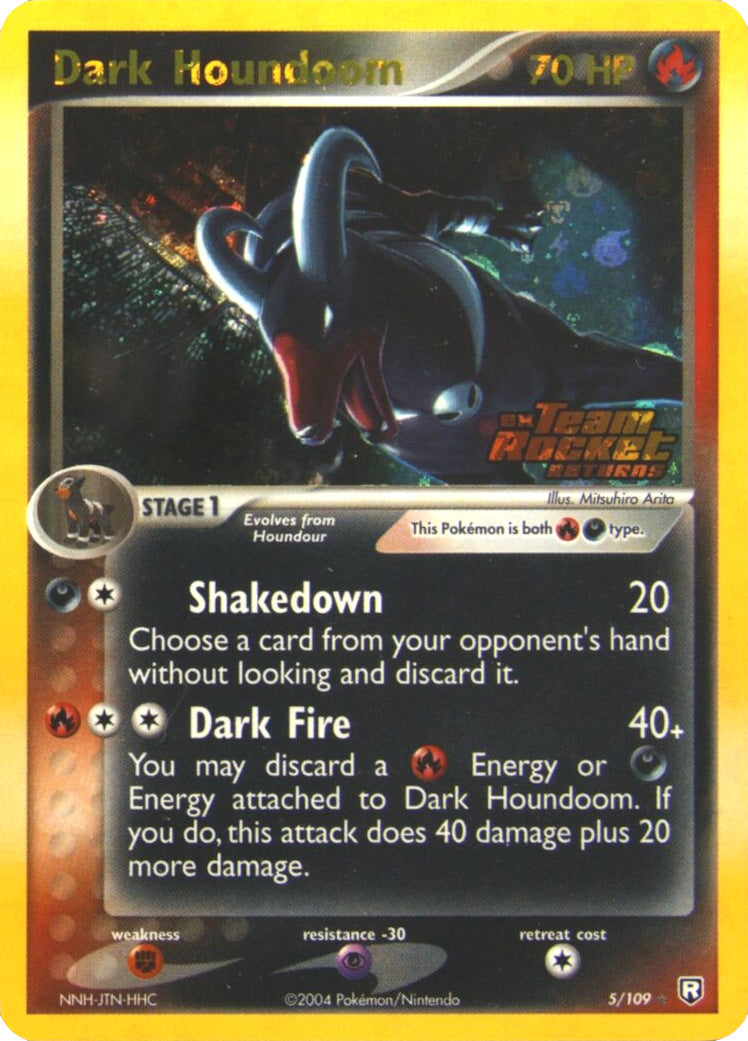 Dark Houndoom (5/109) (Stamped) [EX: Team Rocket Returns] | The Time Vault CA