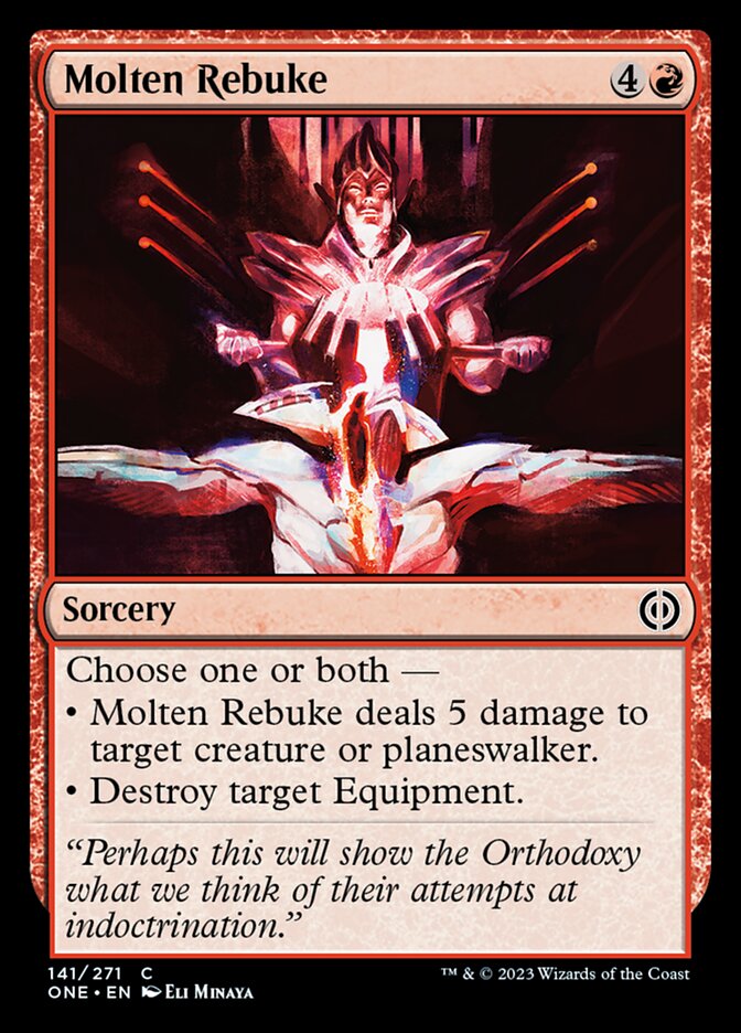 Molten Rebuke [Phyrexia: All Will Be One] | The Time Vault CA