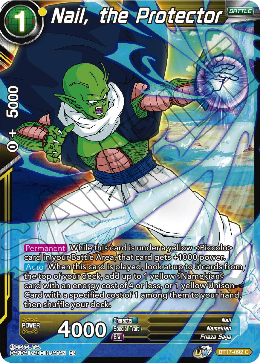 Nail, the Protector (BT17-092) [Ultimate Squad] | The Time Vault CA