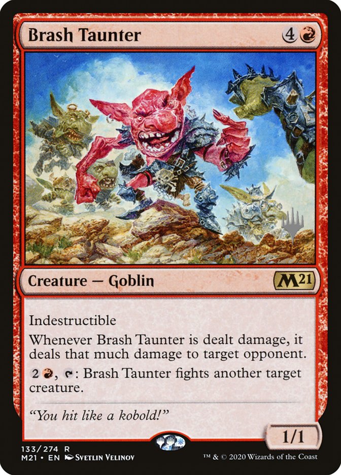 Brash Taunter (Promo Pack) [Core Set 2021 Promos] | The Time Vault CA