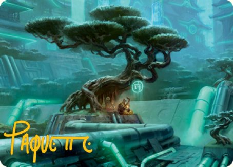 Forest Art Card (Gold-Stamped Signature) [Kamigawa: Neon Dynasty Art Series] | The Time Vault CA