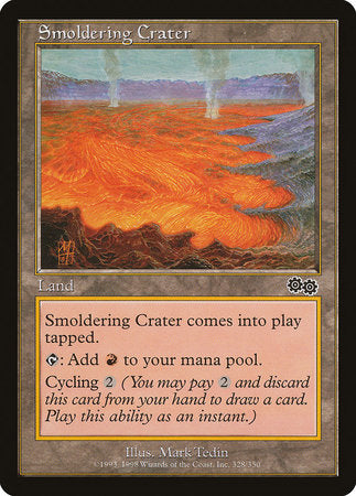 Smoldering Crater [Urza's Saga] | The Time Vault CA