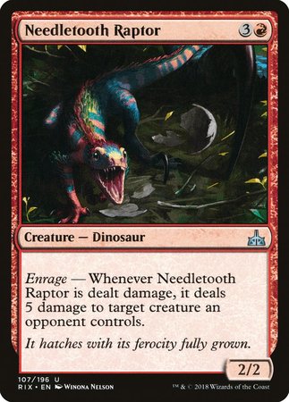 Needletooth Raptor [Rivals of Ixalan] | The Time Vault CA