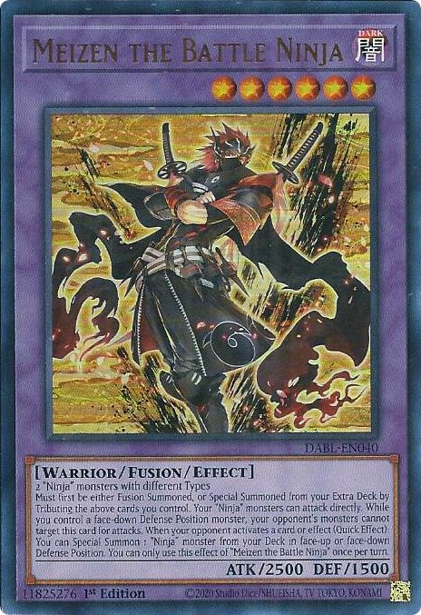 Meizen the Battle Ninja [DABL-EN040] Ultra Rare | The Time Vault CA
