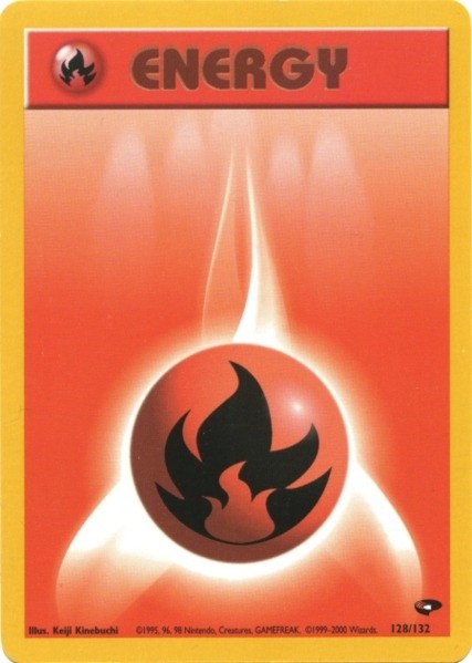 Fire Energy (128/132) [Gym Challenge Unlimited] | The Time Vault CA