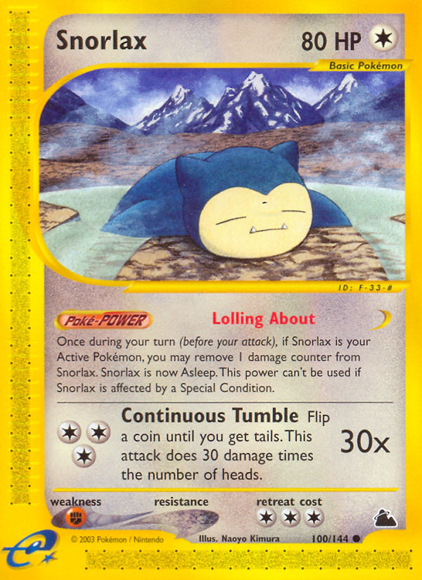 Snorlax (100/144) [Skyridge] | The Time Vault CA