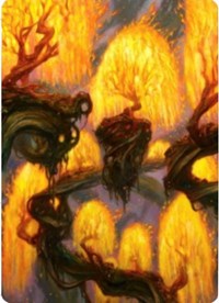 Grove of the Burnwillows Art Card [Zendikar Rising Art Series] | The Time Vault CA