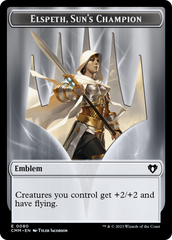 Elspeth, Sun's Champion Emblem // Copy (55) Double-Sided Token [Commander Masters Tokens] | The Time Vault CA