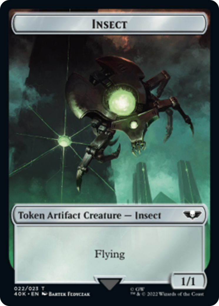 Necron Warrior // Insect [Universes Beyond: Warhammer 40,000 Tokens] | The Time Vault CA