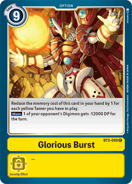 Glorious Burst [BT2-099] [Release Special Booster Ver.1.5] | The Time Vault CA