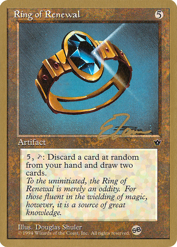 Ring of Renewal (Eric Tam) (SB) [Pro Tour Collector Set] | The Time Vault CA