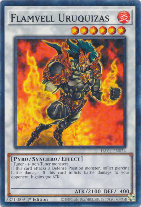 Flamvell Uruquizas (Duel Terminal) [HAC1-EN074] Common | The Time Vault CA