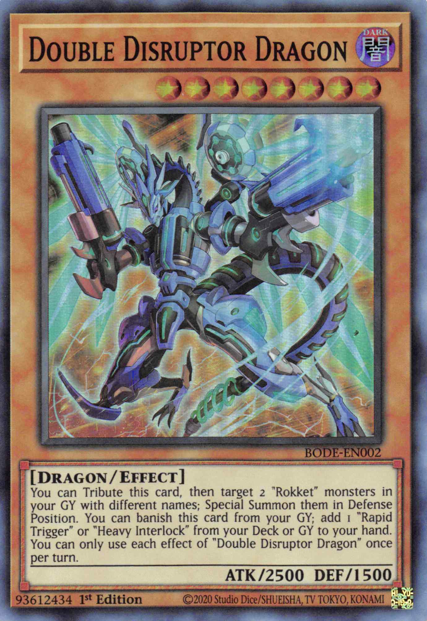 Double Disrupter Dragon [BODE-EN002] Super Rare | The Time Vault CA