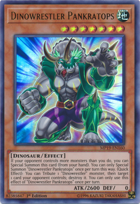 Dinowrestler Pankratops [MP19-EN160] Ultra Rare | The Time Vault CA