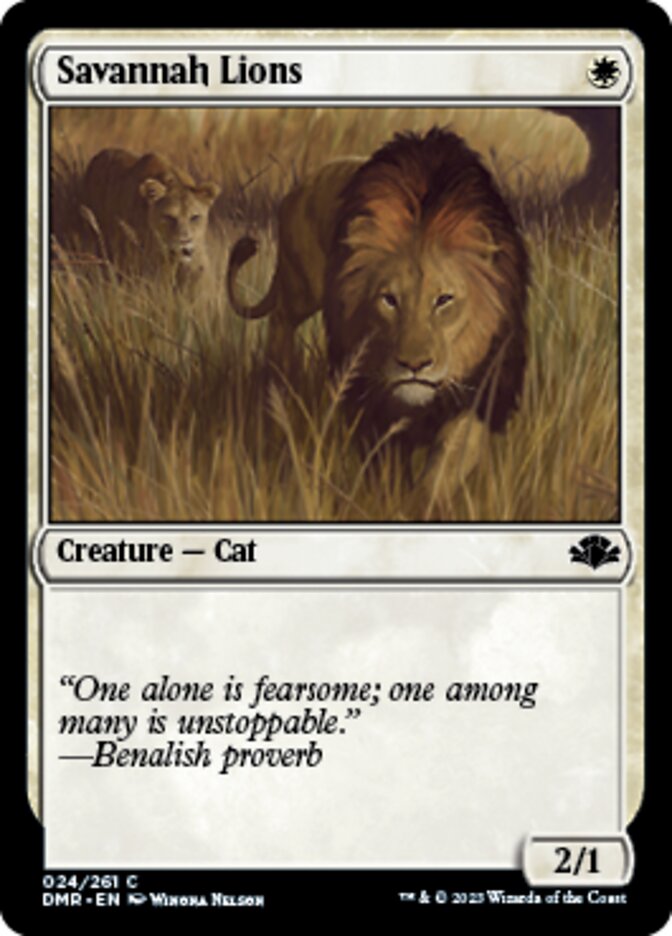 Savannah Lions [Dominaria Remastered] | The Time Vault CA