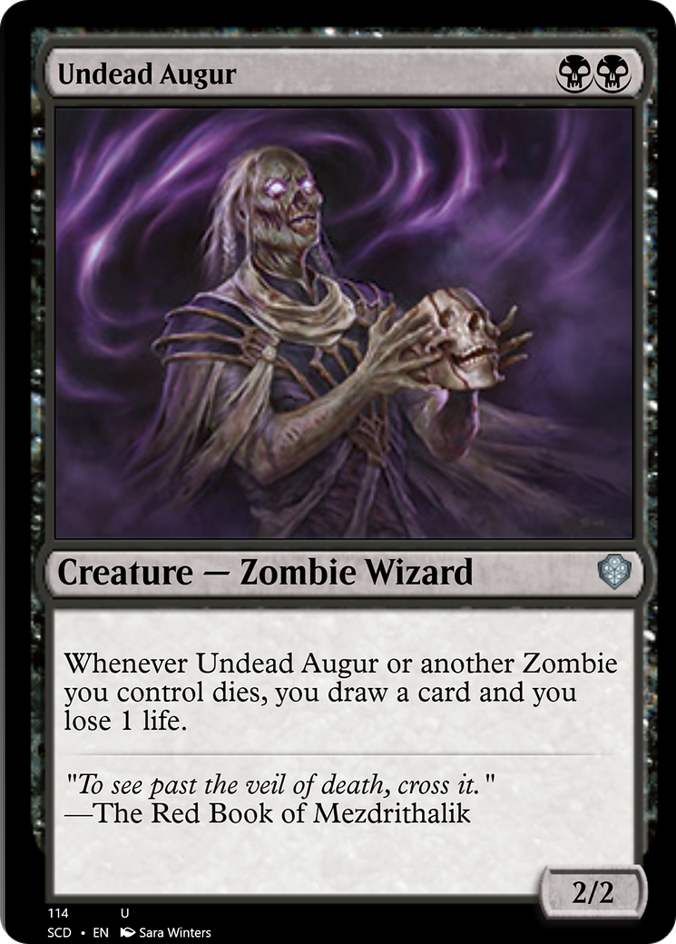 Undead Augur [Starter Commander Decks] | The Time Vault CA