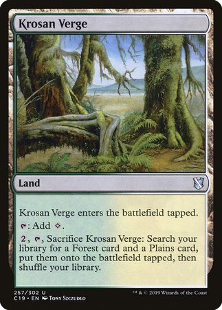 Krosan Verge [Commander 2019] | The Time Vault CA