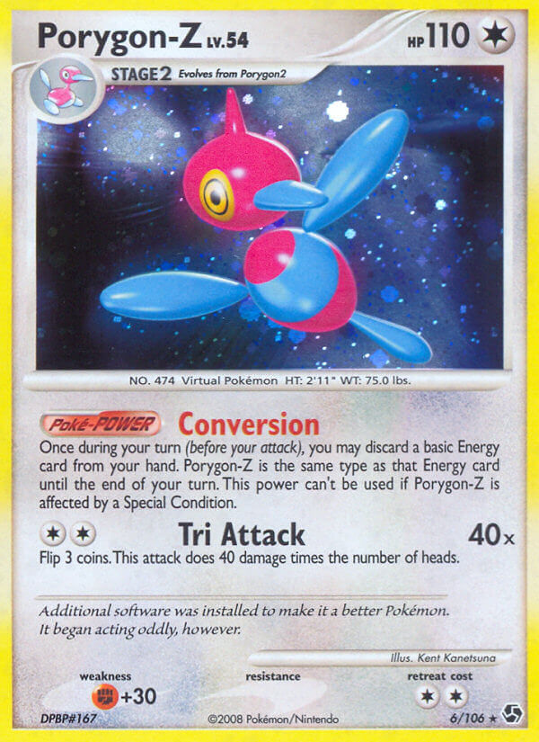 Porygon Z (6/106) (Theme Deck Exclusive) [Diamond & Pearl: Great Encounters] | The Time Vault CA