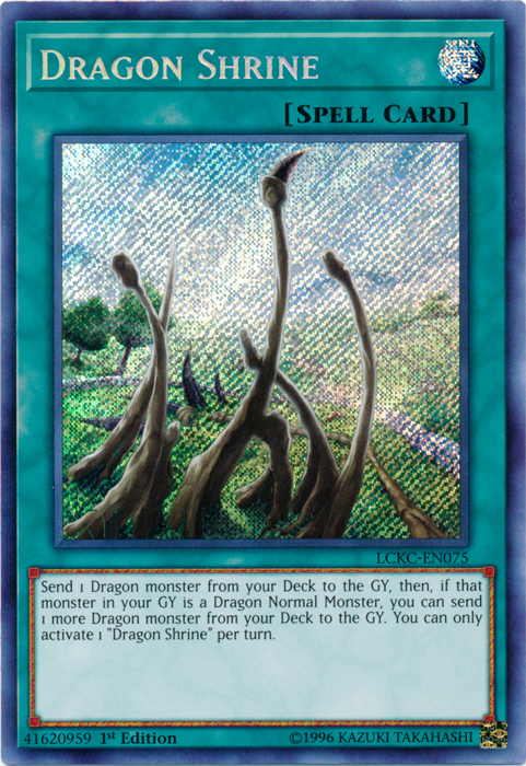 Dragon Shrine [LCKC-EN075] Secret Rare | The Time Vault CA