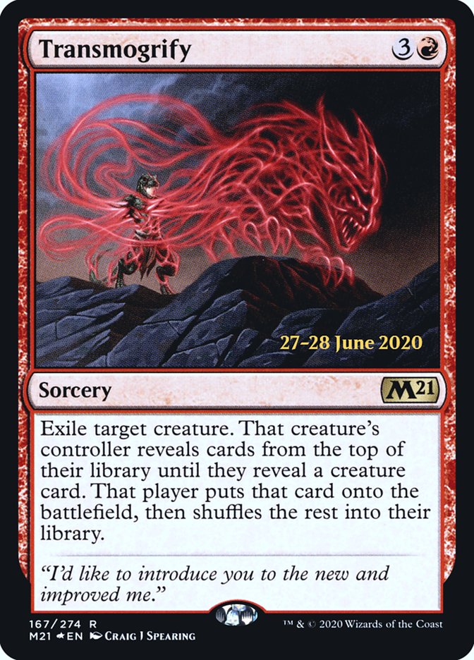 Transmogrify  [Core Set 2021 Prerelease Promos] | The Time Vault CA