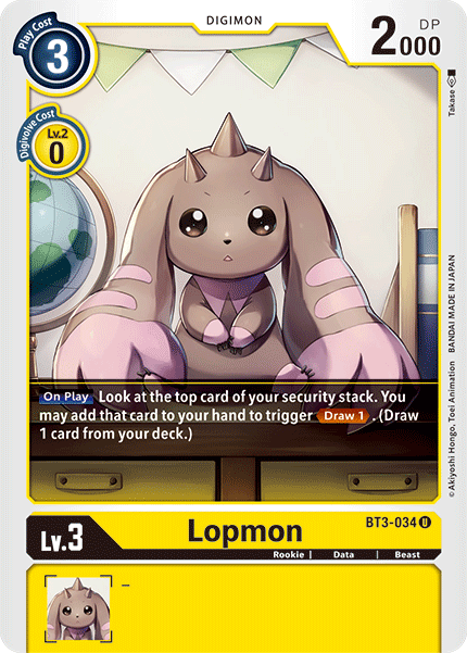 Lopmon [BT3-034] [Release Special Booster Ver.1.5] | The Time Vault CA