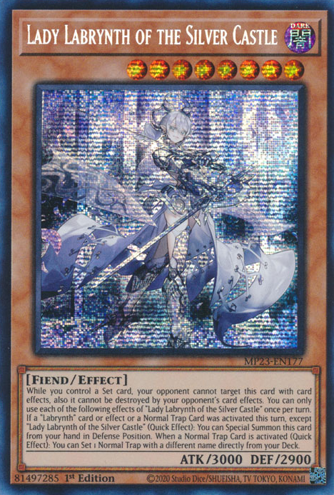 Lady Labrynth of the Silver Castle [MP23-EN177] Prismatic Secret Rare | The Time Vault CA