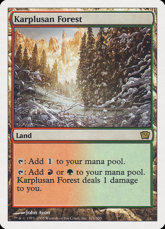 Karplusan Forest [Ninth Edition] | The Time Vault CA