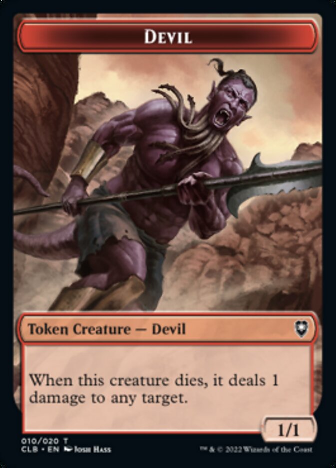 Devil Token [Commander Legends: Battle for Baldur's Gate Tokens] | The Time Vault CA