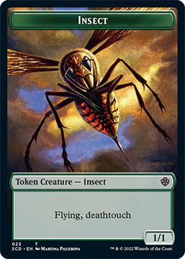 Insect // Human Warrior Double-Sided Token [Starter Commander Decks] | The Time Vault CA