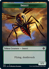 Insect // Soldier Double-Sided Token [Starter Commander Decks] | The Time Vault CA