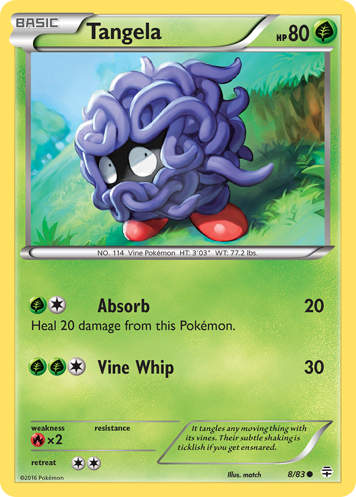 Tangela (8/83) [XY: Generations] | The Time Vault CA