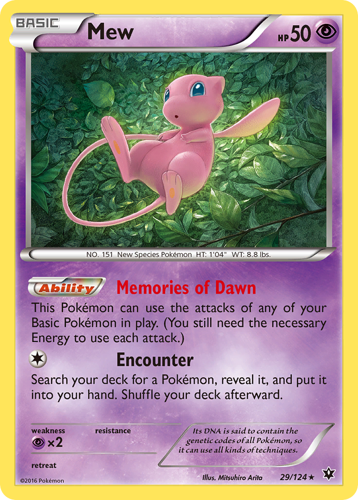 Mew (29/124) [XY: Fates Collide] | The Time Vault CA