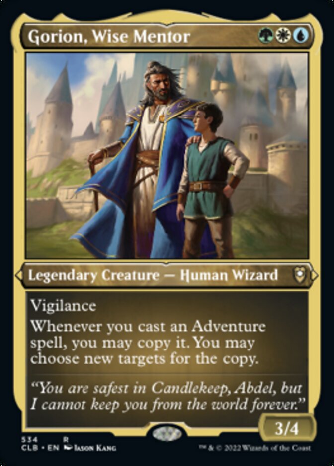 Gorion, Wise Mentor (Foil Etched) [Commander Legends: Battle for Baldur's Gate] | The Time Vault CA