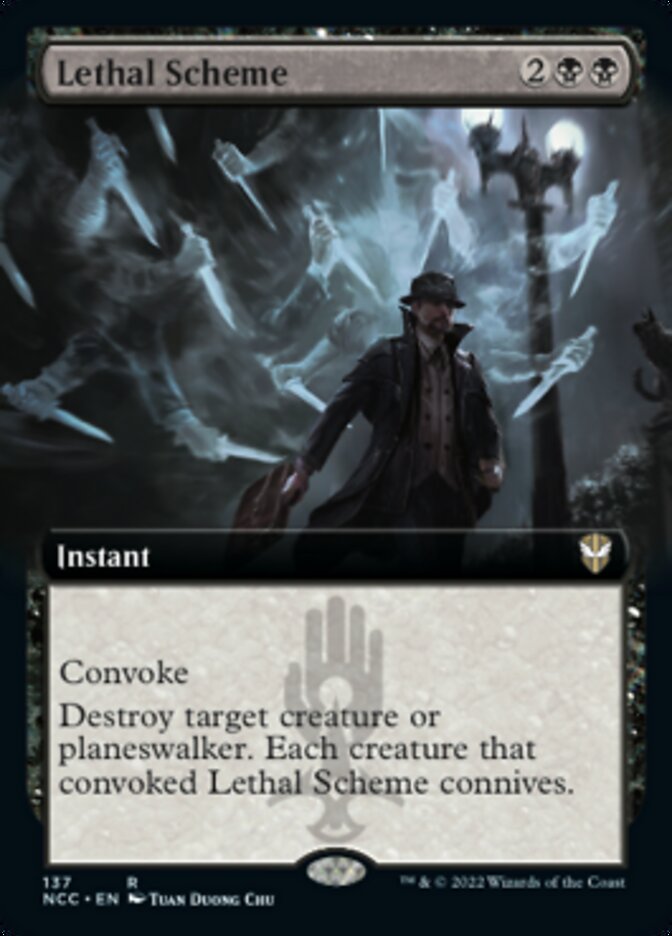 Lethal Scheme (Extended Art) [Streets of New Capenna Commander] | The Time Vault CA