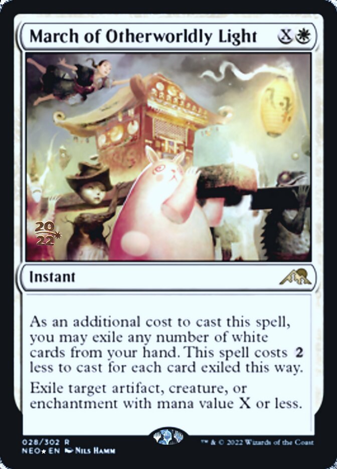 March of Otherworldly Light [Kamigawa: Neon Dynasty Prerelease Promos] | The Time Vault CA