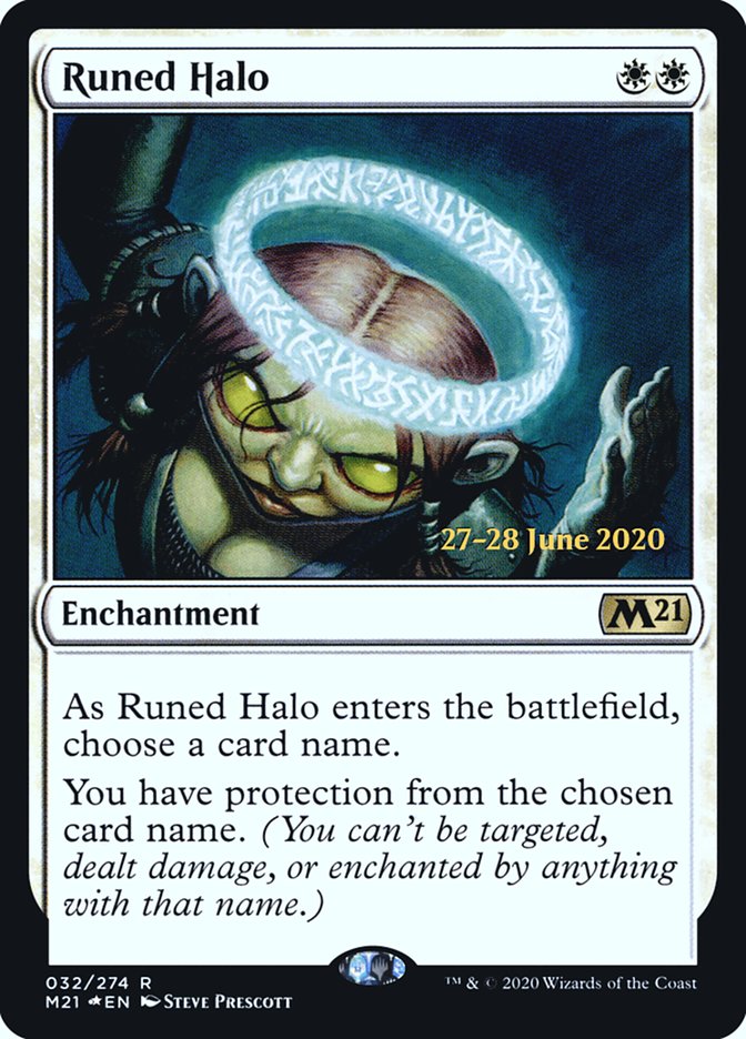 Runed Halo  [Core Set 2021 Prerelease Promos] | The Time Vault CA