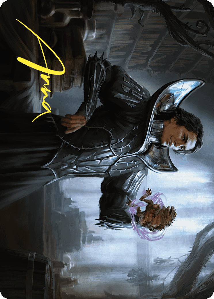 Spiteful Hexmage Art Card (Gold-Stamped Signature) [Wilds of Eldraine Art Series] | The Time Vault CA